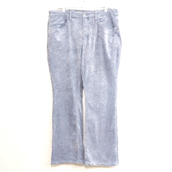 Pilcro Gray Corduroy 5 Pocket Bootcut Pants - Picture 1 of 12